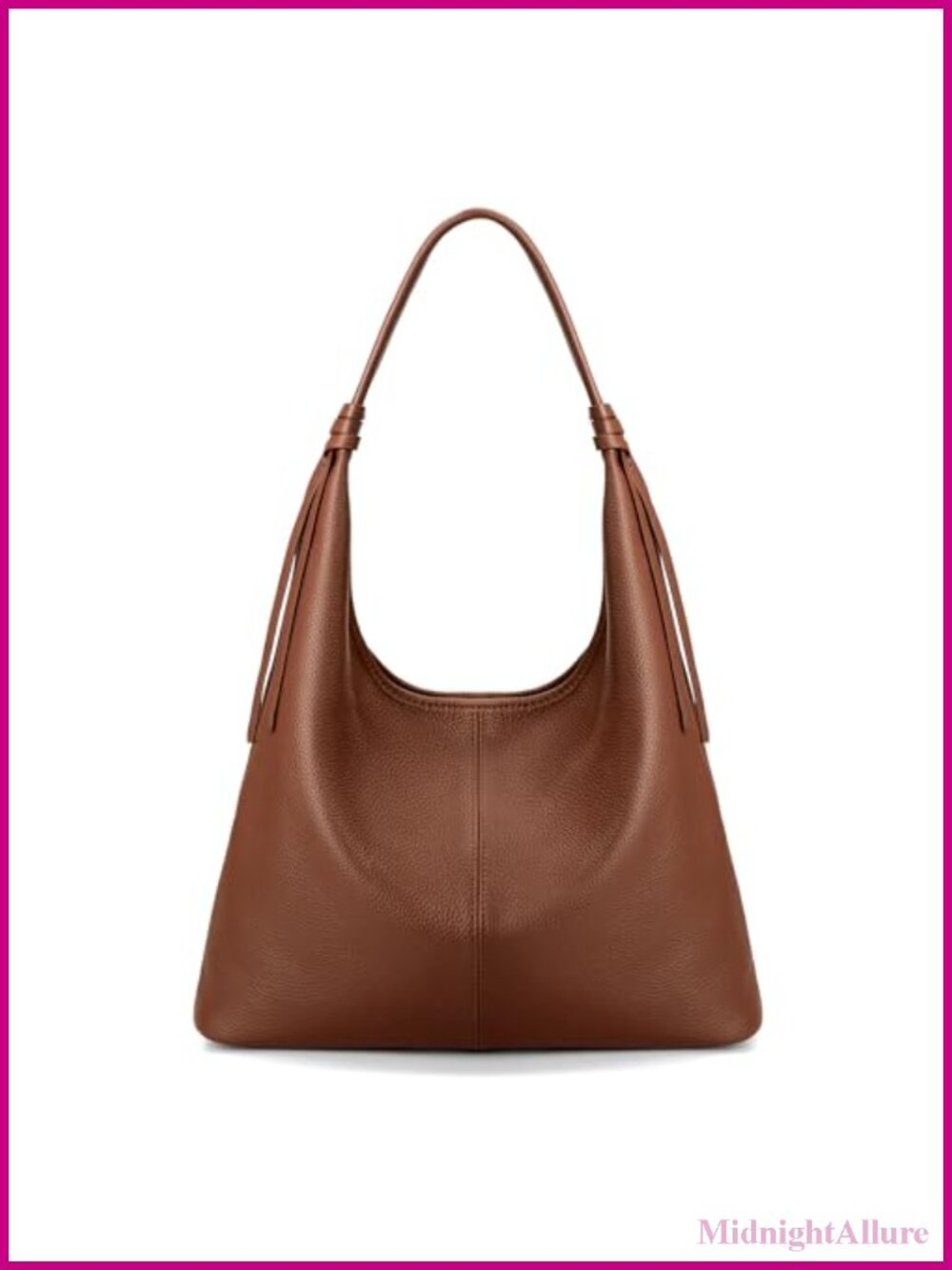 Genuine Leather Slouchy Hobo Bag Casual Tote for Women